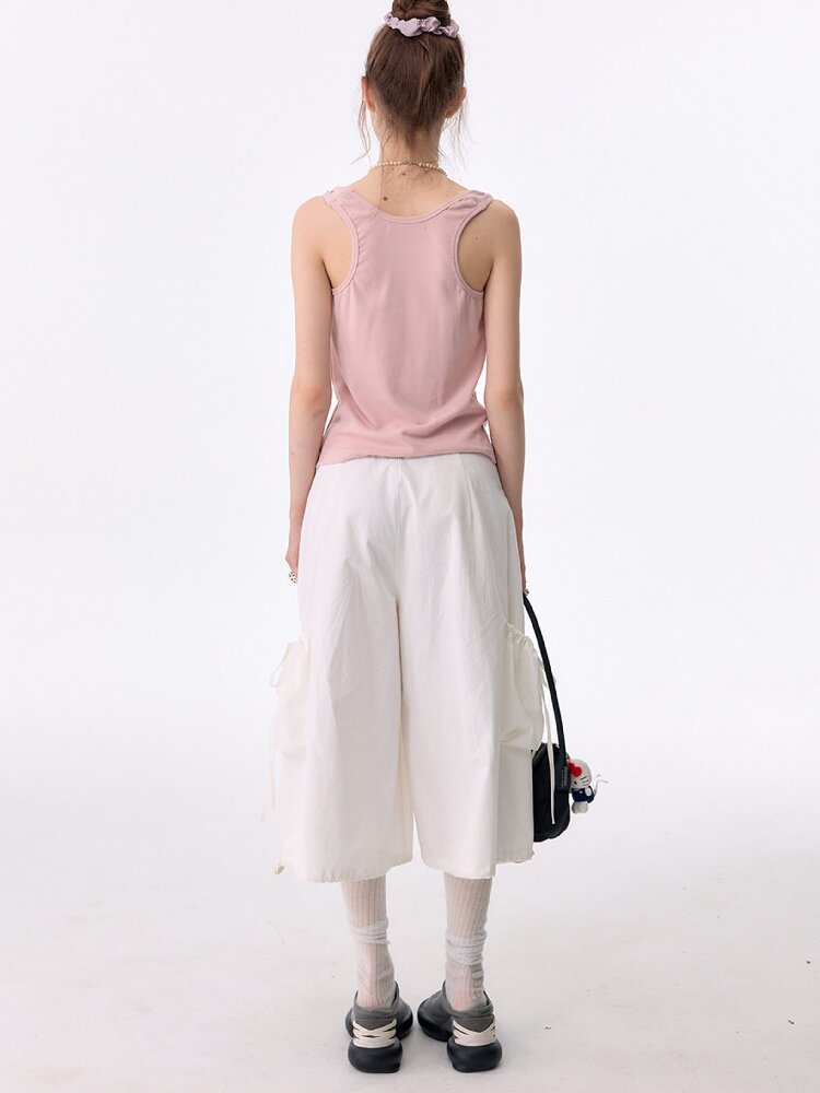 Multi-Pocket Wide-Leg Casual Pants【s0000017672】