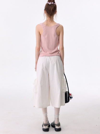 Multi-Pocket Wide-Leg Casual Pants【s0000017672】