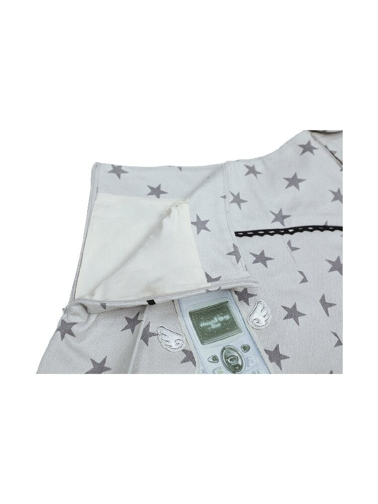 Pleated Star Pattern Mini Skirt【s0000017128】
