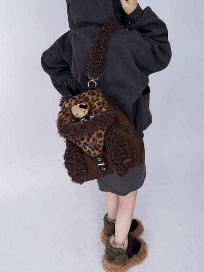 Rabbit Ears Cute Fur Crossbody School Bag【s0000014619】