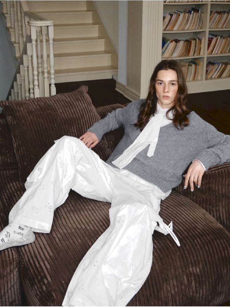 Wide Leg Work Pants【s0000011595】