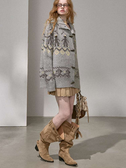 Furball Knitted Cardigan Jacket【s0000015222】