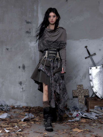 Double-breasted belted waist belt【s0000014464】