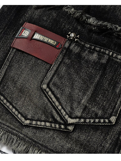 Washed Heavy Work Denim Skirt【s0000017232】