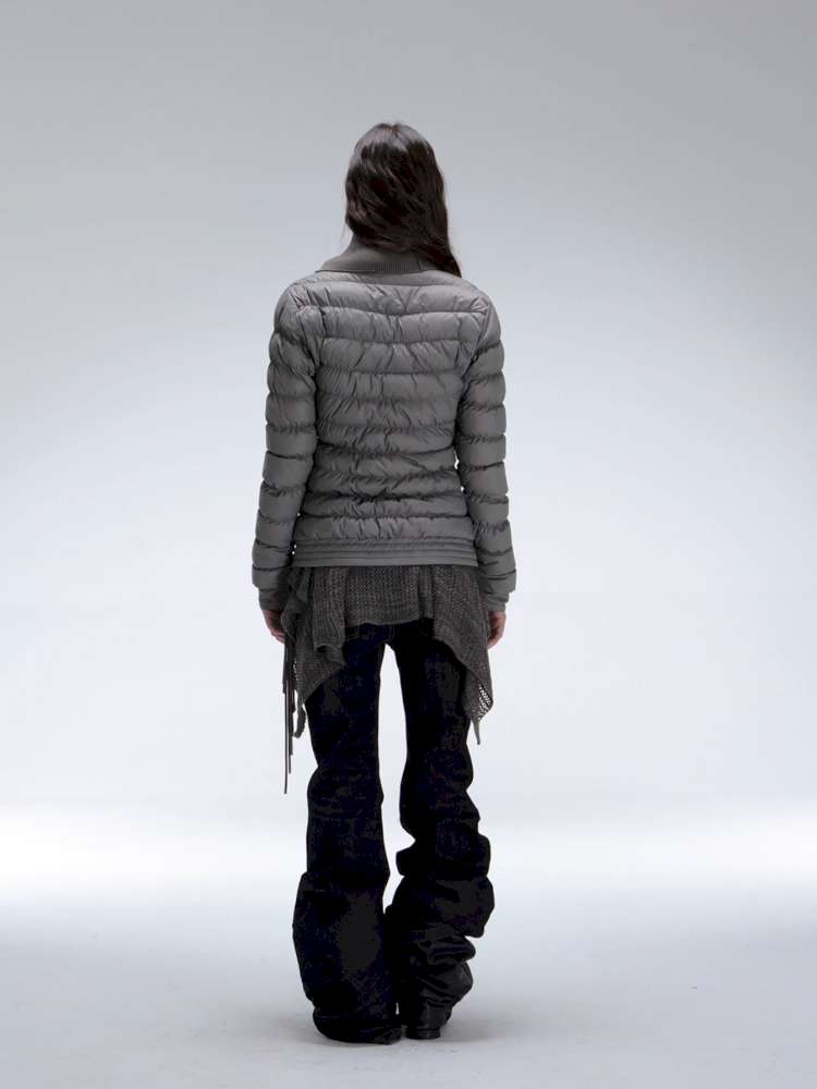 Original Pile Collar Slim Short Down Jacket【s0000014710】