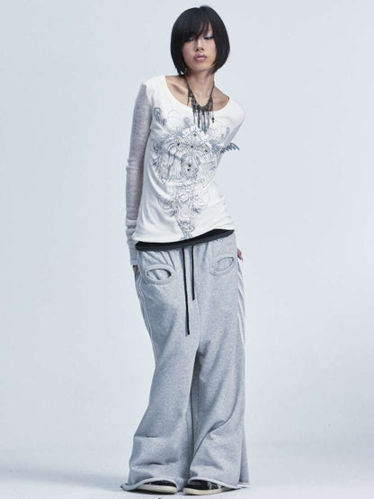 Two Tone Stretch Cross Rivet Top【s0000015010】