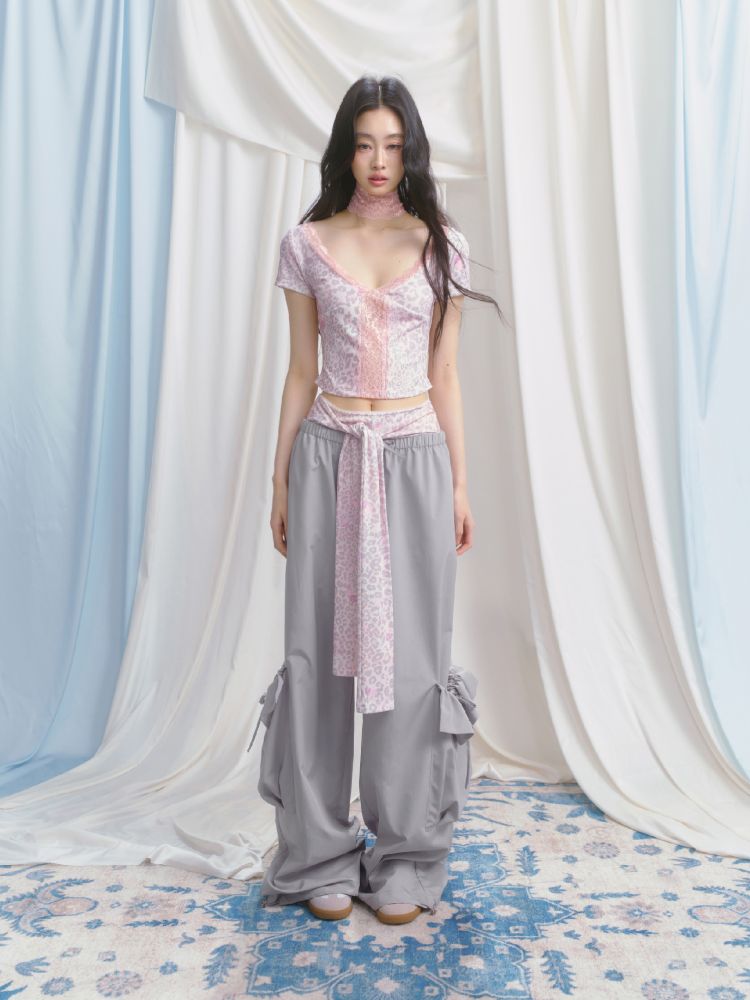 Sporty Loose Pockets Wide Leg Pants【s0000012157】