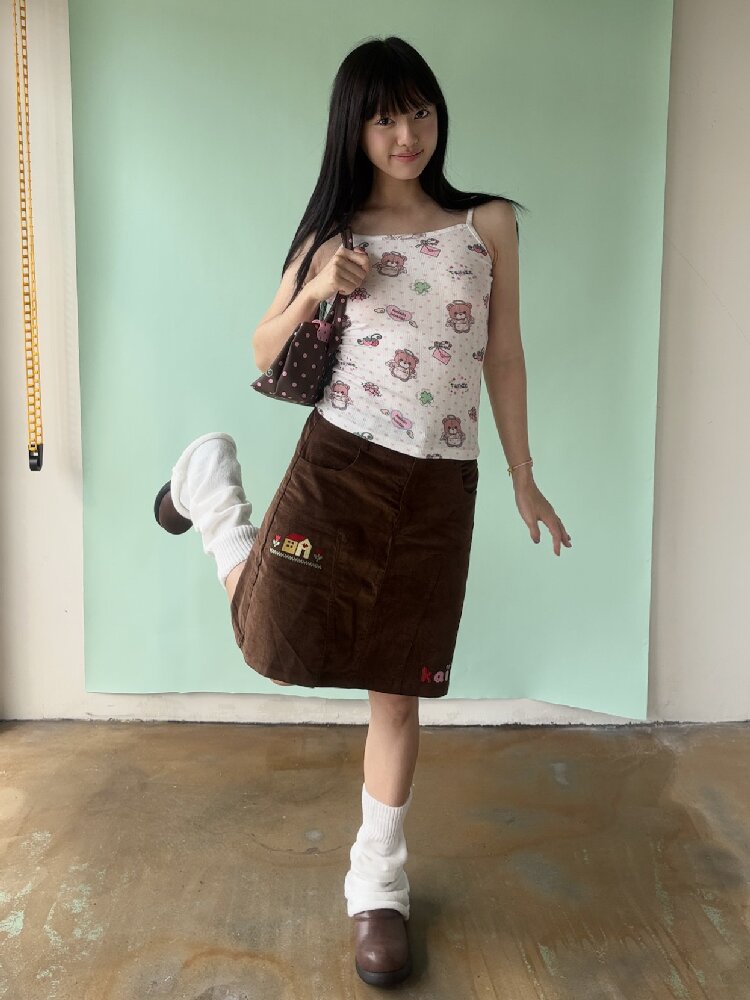 Bear Heart Print Cardigan Set【s0000019085】