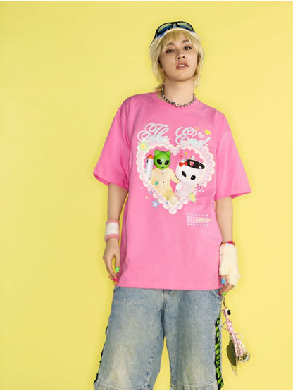 Printed Loose T-Shirt【s0000012461】