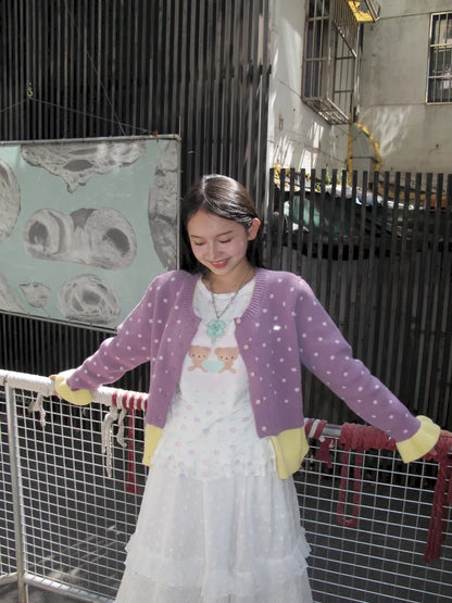 Fake Two-Piece Cardigan Sweater【s0000014169】