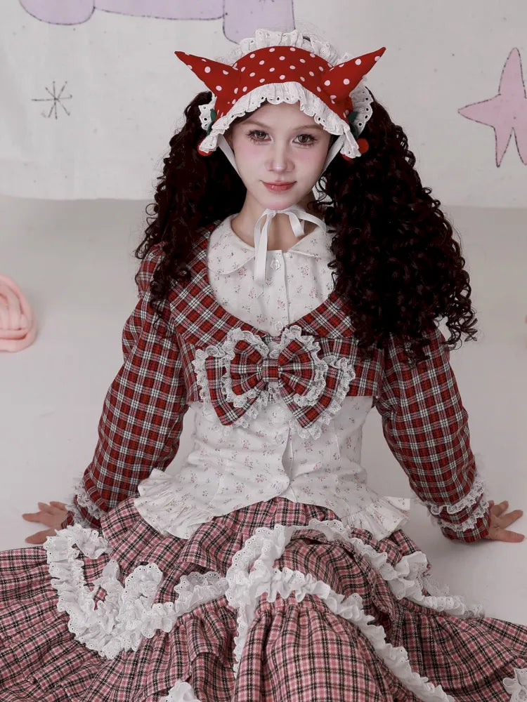 Girly Bow Long-Sleeve Jacket【s0000014104】