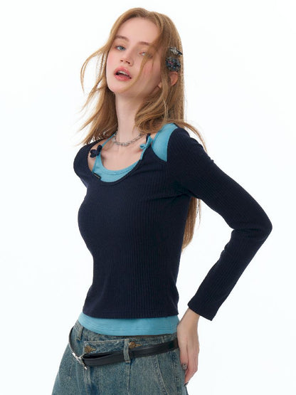 Slim Thin Knitted Bottom Shirt【s0000011488】