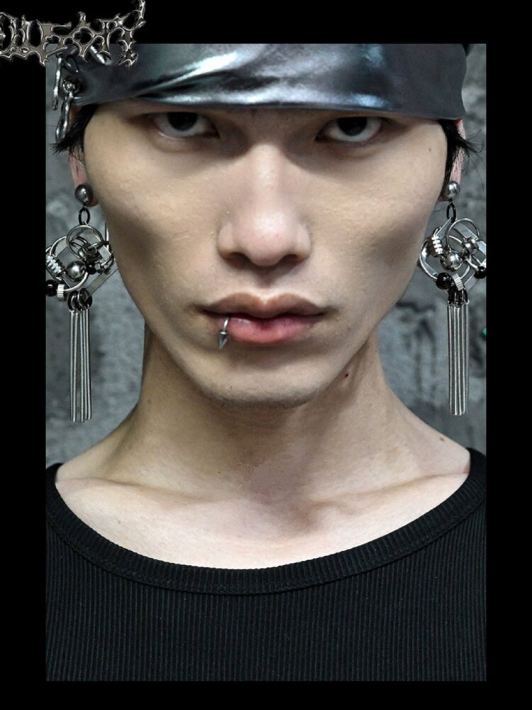 Hardcore Mechanical Punk Stud Earrings【s0000018874】