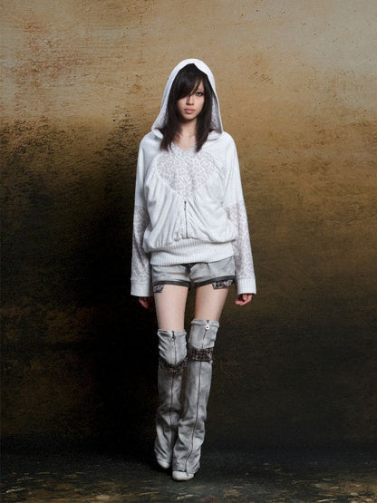 낮은 허리 반바지 2 개 레깅스 [S000011805]