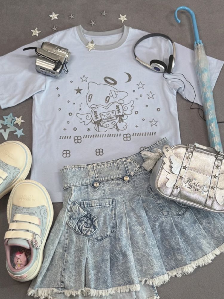 Angel wings multiple back double-sided pain bag【s0000012337】