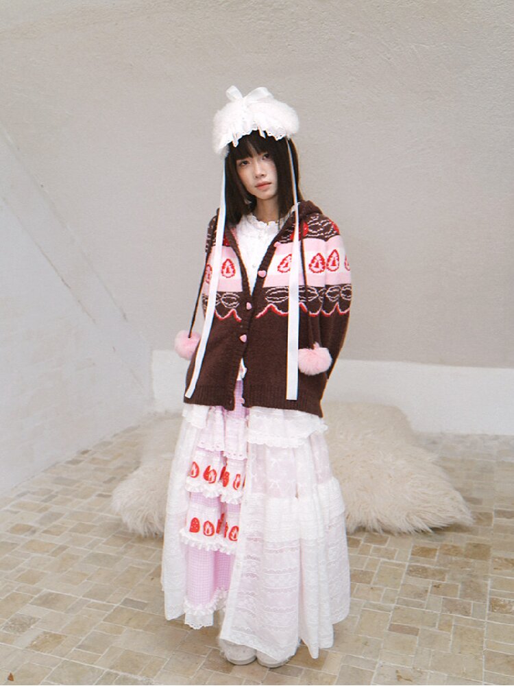 Fair Isle Cake Knit Cardigan【s0000018538】
