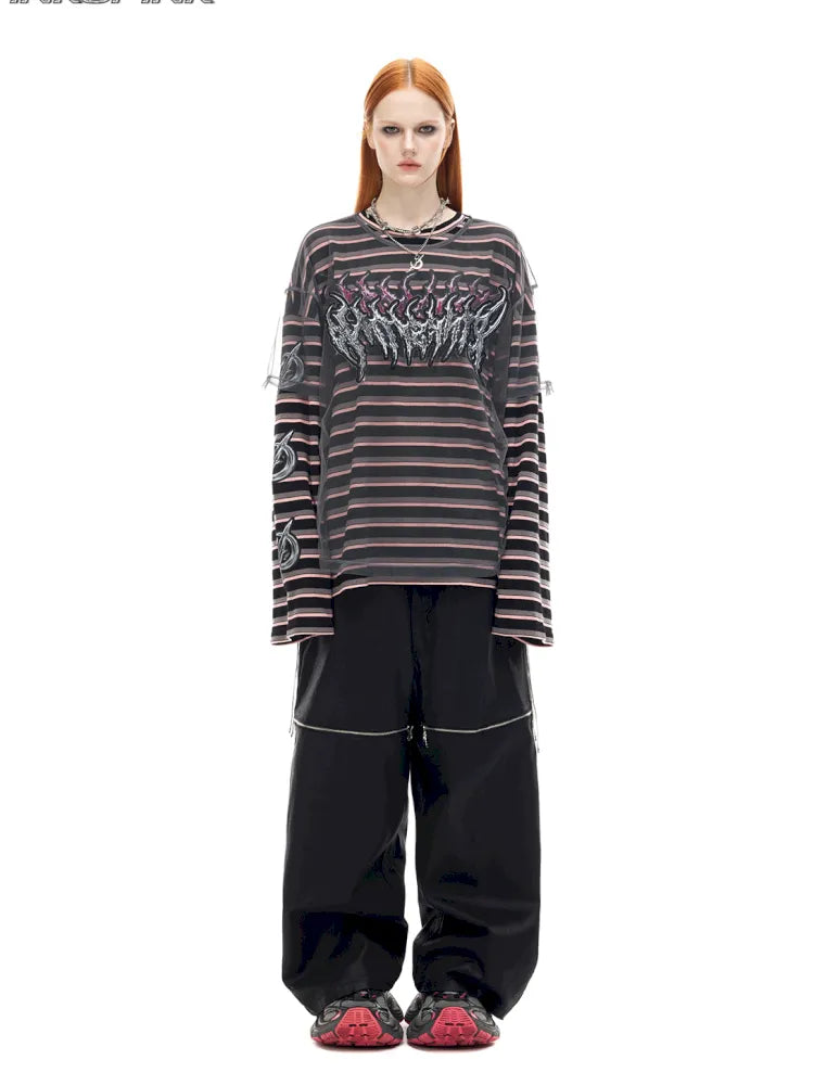 Authentic Two-Piece Striped T-Shirt【s0000014009】