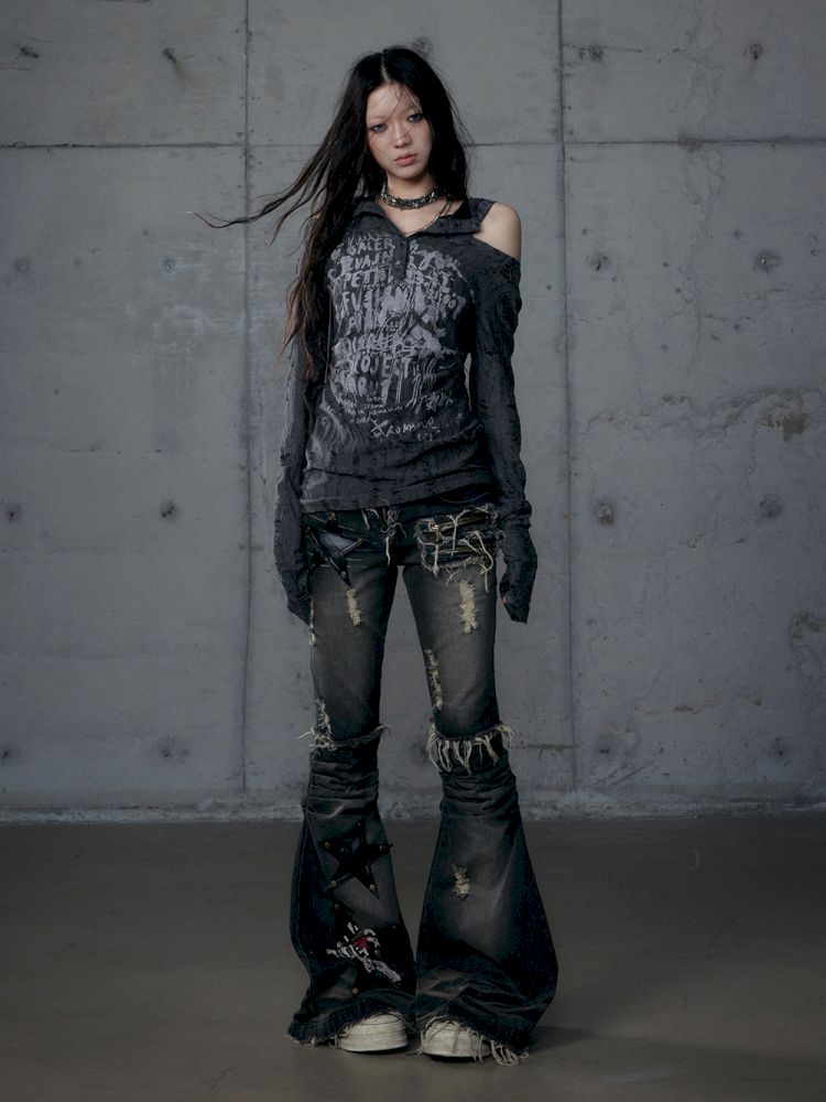 Micro Slim Washed Jeans【s0000013474】