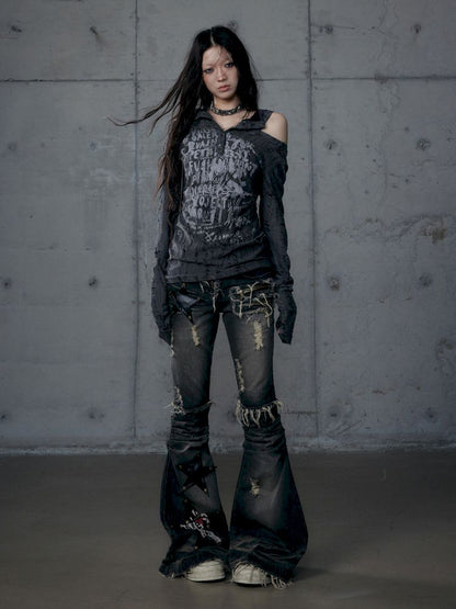 Micro Slim Washed Jeans【s0000013474】