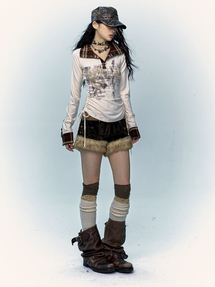 코듀로이 A- 라인 반바지 [S0000011430]