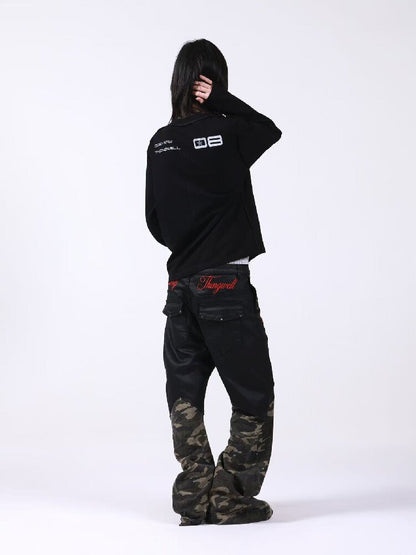 Slogan Cotton Linen Long Sleeves【s0000018193】