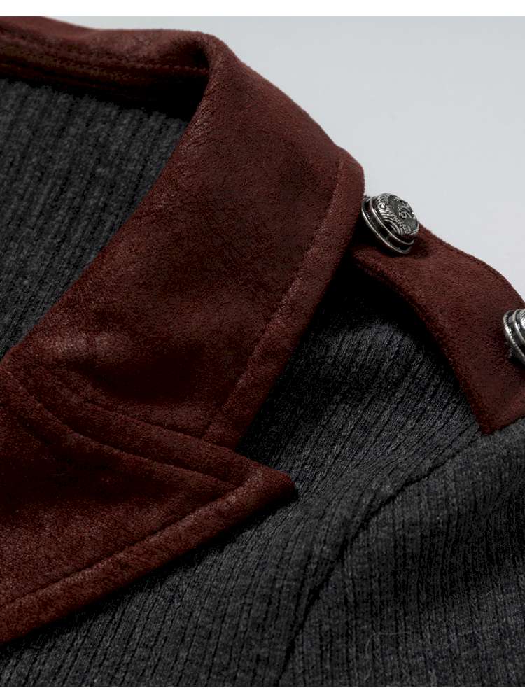 Vintage Punk Knight Slim Fit Shirt【s0000014652】