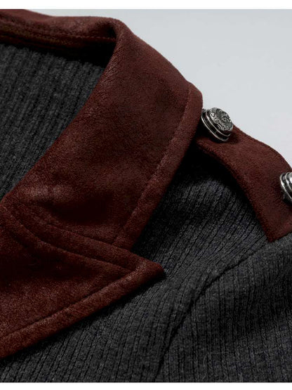 Vintage Punk Knight Slim Fit Shirt【s0000014652】