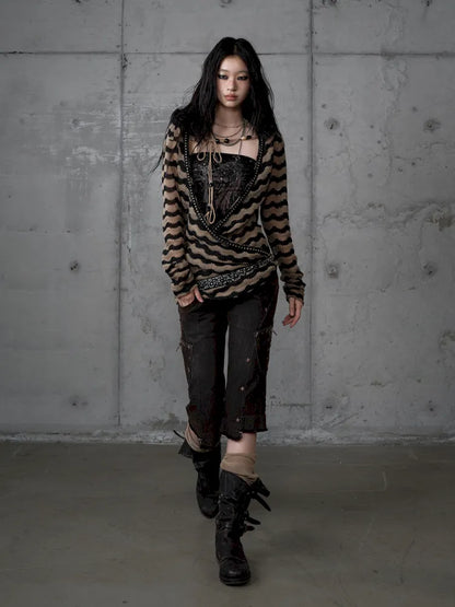 Slim-Fit Flattering Cropped Denim Shorts【s0000013954】