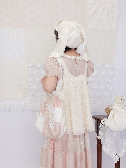 Striped Floral Patchwork Shirt【s0000016509】