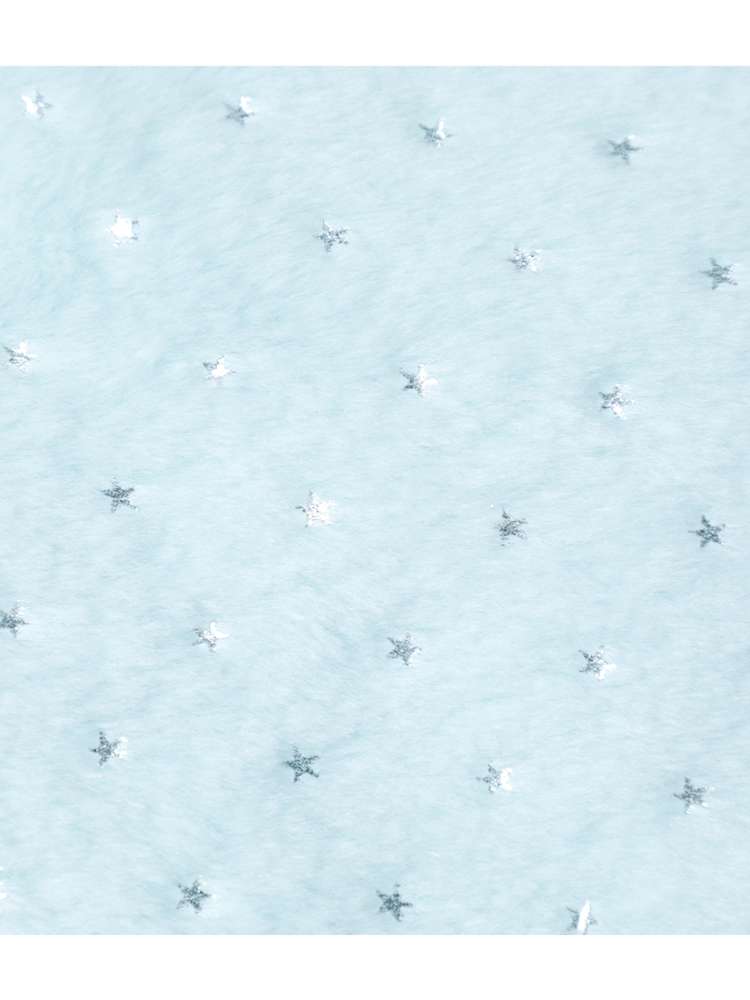 Mint Green Cotton Star Plush Hooded Jacket【s0000014693】