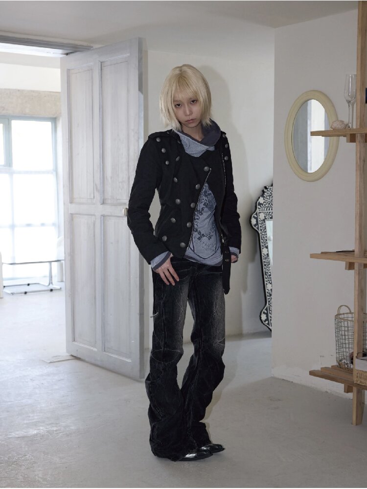 Mid-Century Vintage Napoleon Coat【s0000016952】