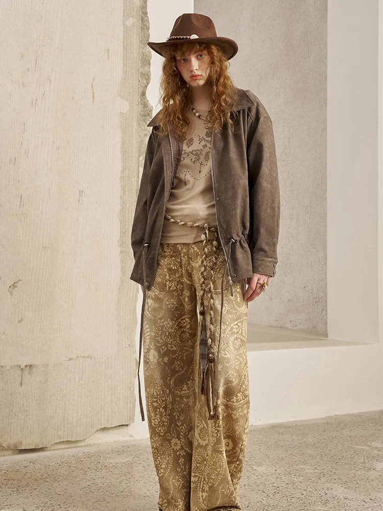 Solid-Color Long-Sleeve Oversized Jacket【s0000014074】