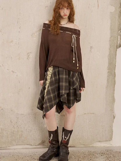Lace Patchwork Skirt A-Line Mini Skirt【s0000014066】