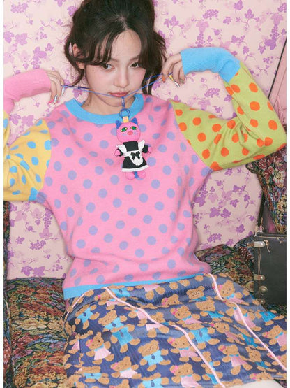 Knitted Animal Pendant Necklace【s0000015374】