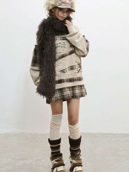 Wasteland Print Detachable Sweatshirt【s0000014831】