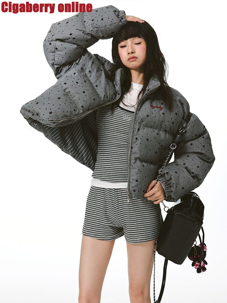 한국 스트라이프 컬러 충돌 멜빵 [S000011419]