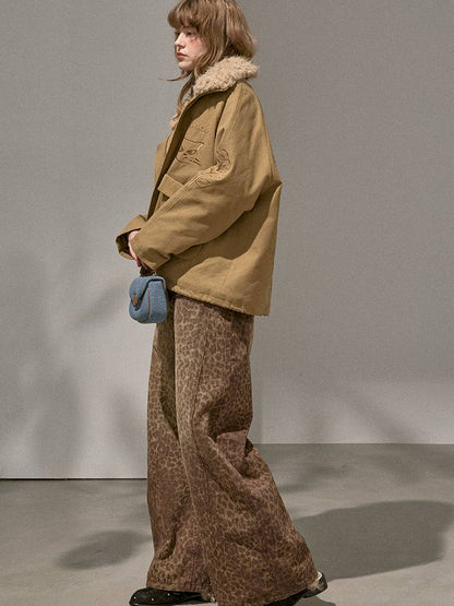 Straight-Leg Wide-Leg Jeans【s0000014389】