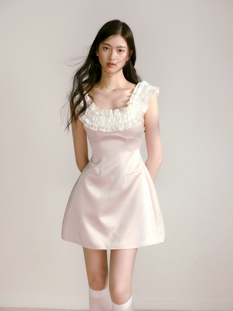 One Shoulder Waist Dress【s0000013239】