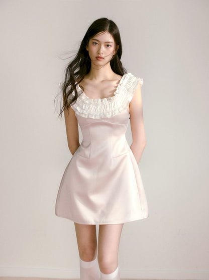 One Shoulder Waist Dress【s0000013239】