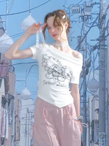 Irregular Short Sleeve T-Shirt【s0000012231】