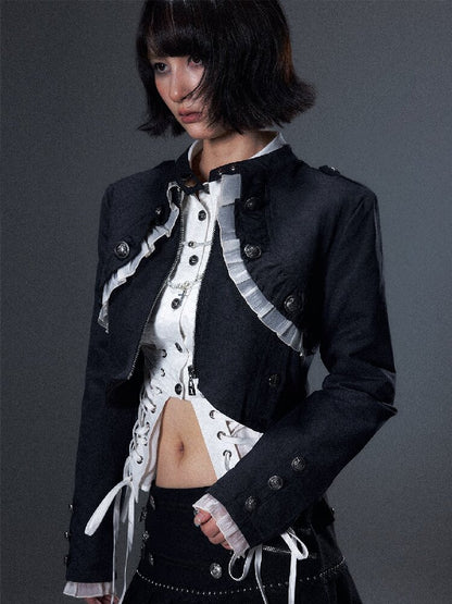 Romantic Punk Metal Buckle Jacket【s0000018001】