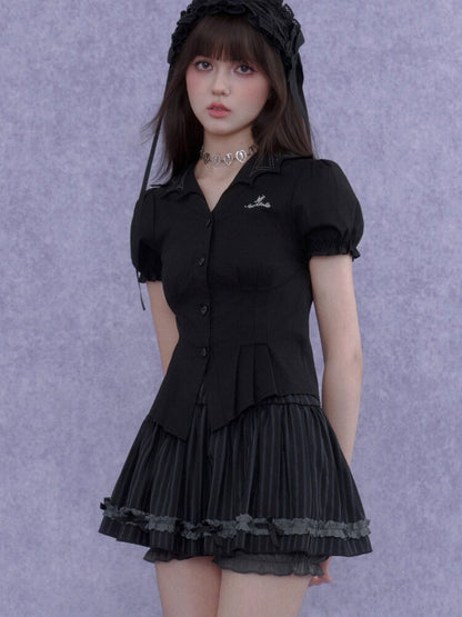 Black Forest Slimming Skirt Pants【s0000016645】