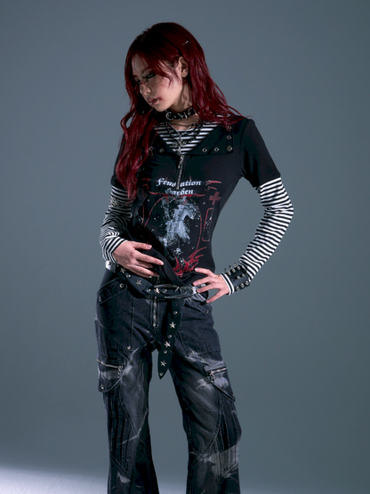 Casual Long-Sleeve T-Shirt【s0000013914】