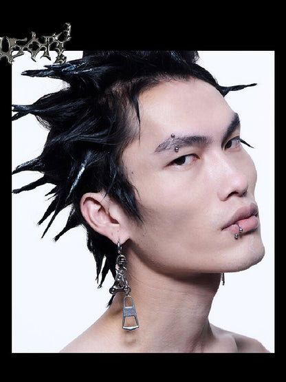 Futuristic Reworked Ear Clips Studs【s0000018876】