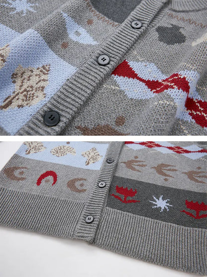 Embroidered Slim-Fit Button-Up Cardigan【s0000014075】