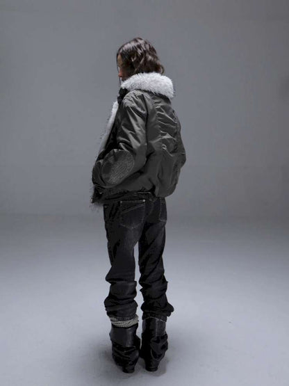 Loose Oversized Fur Collar Down Jacket【s0000014709】