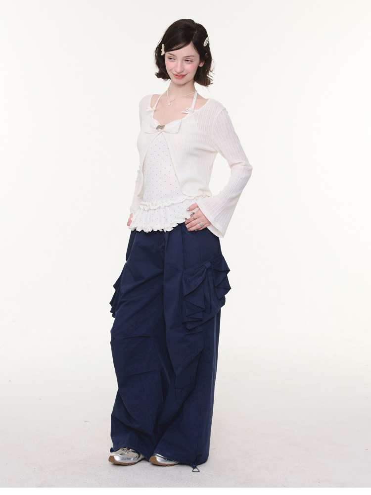 Dark Blue Functional Cargo Pants【s0000015424】