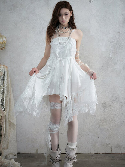 Dreamy Heiress Lace Chiffon Dress【s0000017984】