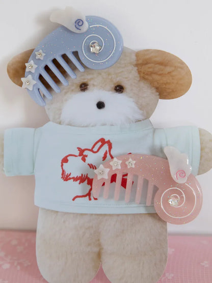 Cute Pink-Blue Comb Hair Clip【s0000013940】