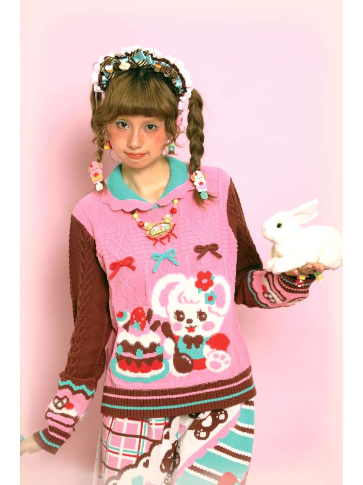 Cable-Knit Cape Sweater【s0000014520】